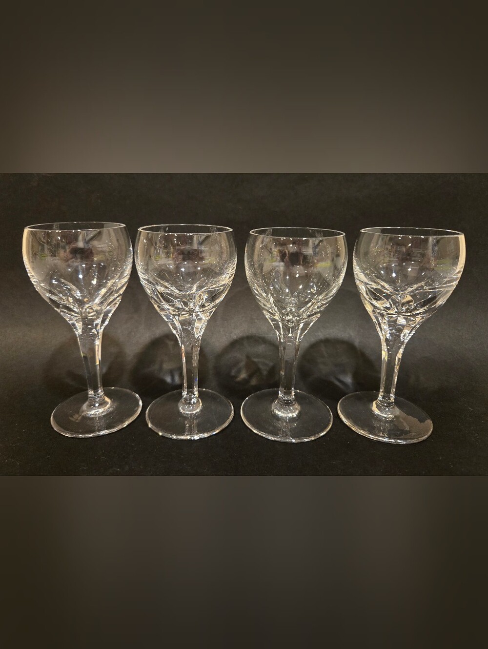 Clear Crystal Cordial Glasses - Set of 4 By Josair